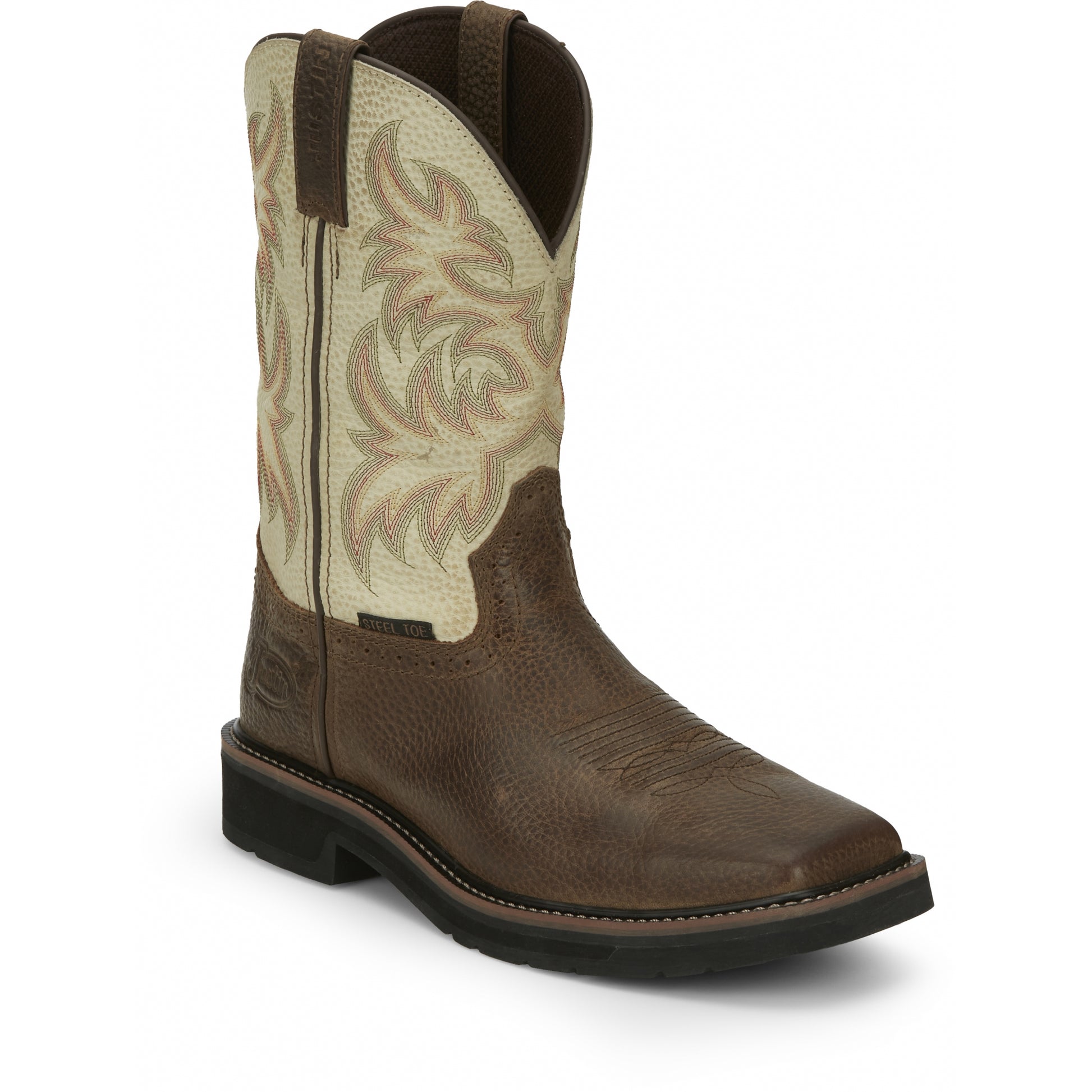 Justin Mens Driller 11" Steel Toe Boots