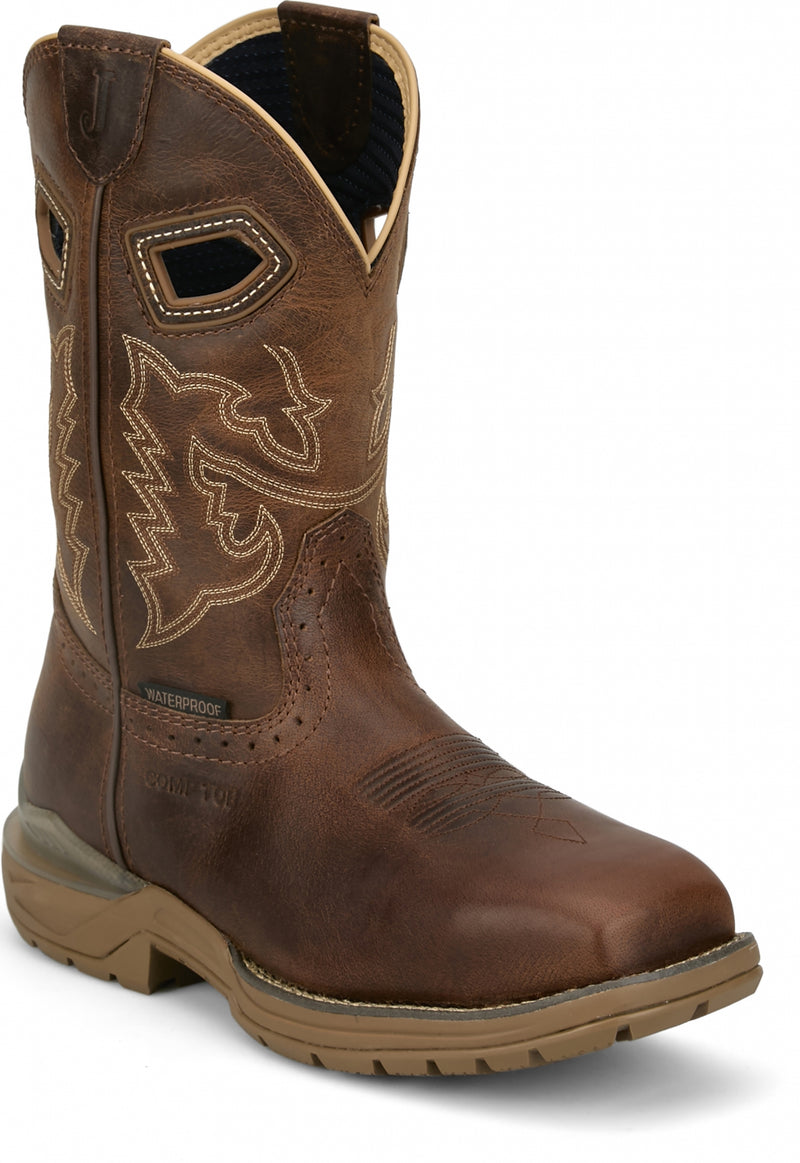 Justin Mens Oilpatch 11" Waterproof Comp Toe Boots