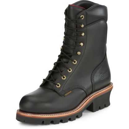 Chippewa Mens Super DNA 9" Waterproof Steel Toe Insulated Logger Boots
