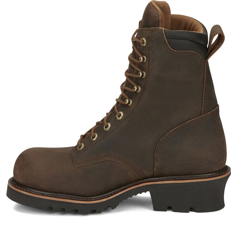 Chippewa Mens Valdor 8" Waterproof Comp Toe Insulated Logger Boots