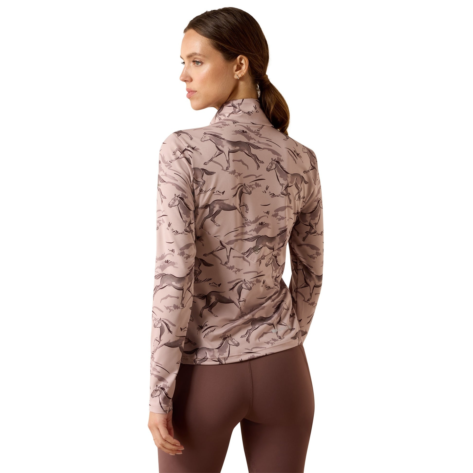 Ariat LunaVeil Ladies 1/2 Zip Baselayer Print
