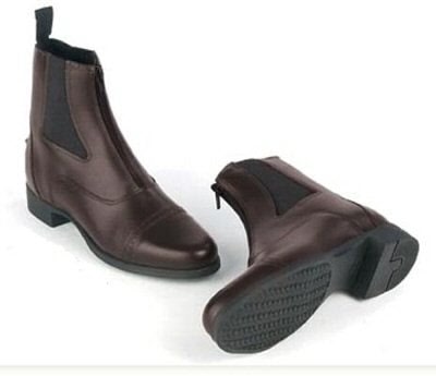 OPEN BOX Ovation Finalist Zip Kids Paddock Boots - 3, Brown