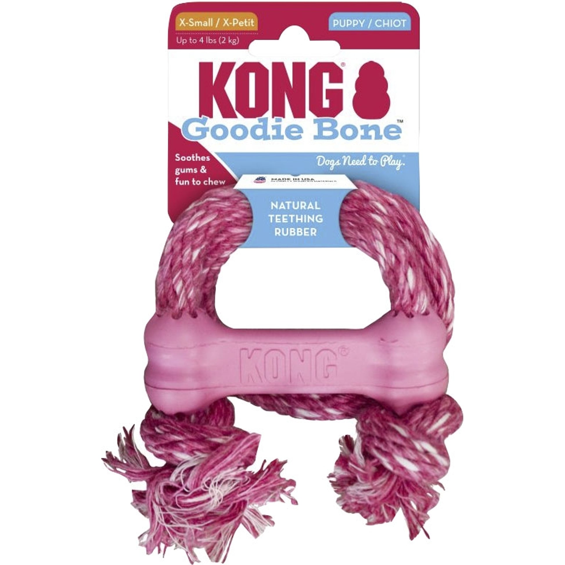 KONG Puppy Goodie Bone with Rope
