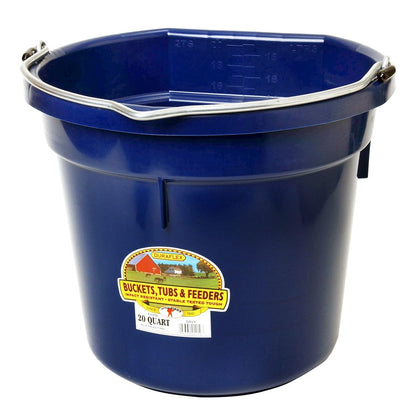 Little Giant DuraFlex Plastic Flat Back Bucket