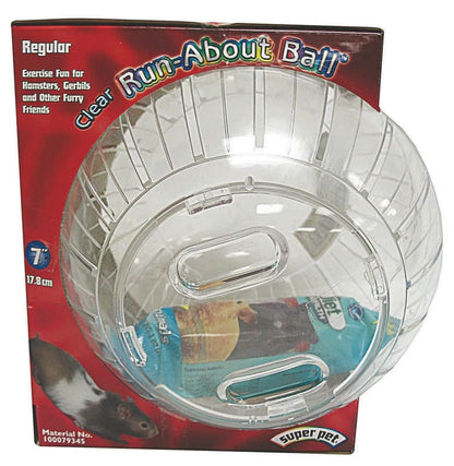 Hamster Run About Ball 12.5 x 8 x 10 Clear