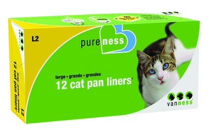 Cat Litter Pan Liners LG-12Pack Ivory