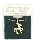 Finishing Touch Prancing Horse Necklace 18in