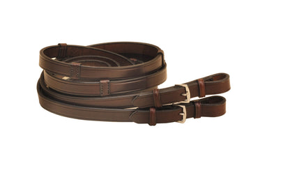 Reins with Buckle Ends And Stops 3/4in x 60in Brn