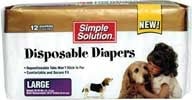 Simple Solution Disposable Dog Diaper 12pk