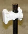 Round Corner Post Insulator 25pk Wht