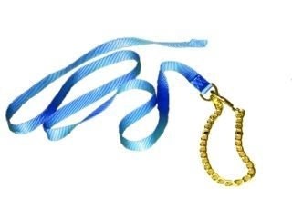 Lead Sthck Nylon With Chain Andsnap 7ft Brn