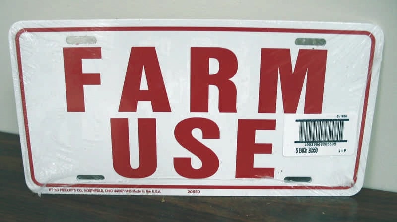 Farm Use Id Tag White 6hx12w White