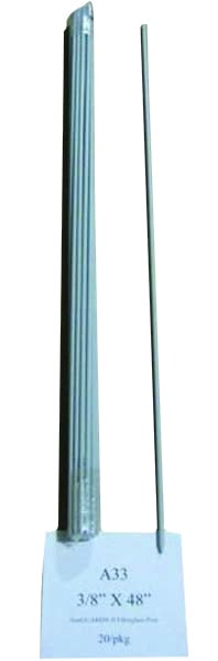 Sunguard Fiberglass Rod Post 3/8 X 4ft Gray