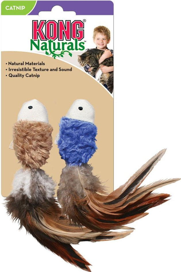KONG Naturals Crinkle Fish - 2 Pack