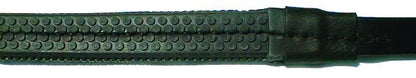 Nunn Rubber Reins 5/8 5/8x24FinePimple Blk/Znc