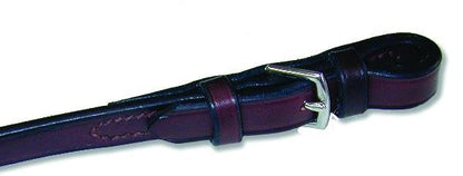 Nunn Rubber Reins 5/8 5/8x24FinePimple Blk/Znc