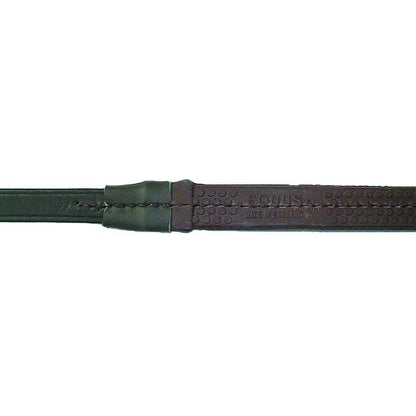 Nunn Rubber Reins 5/8 5/8x24FinePimple Blk/Znc
