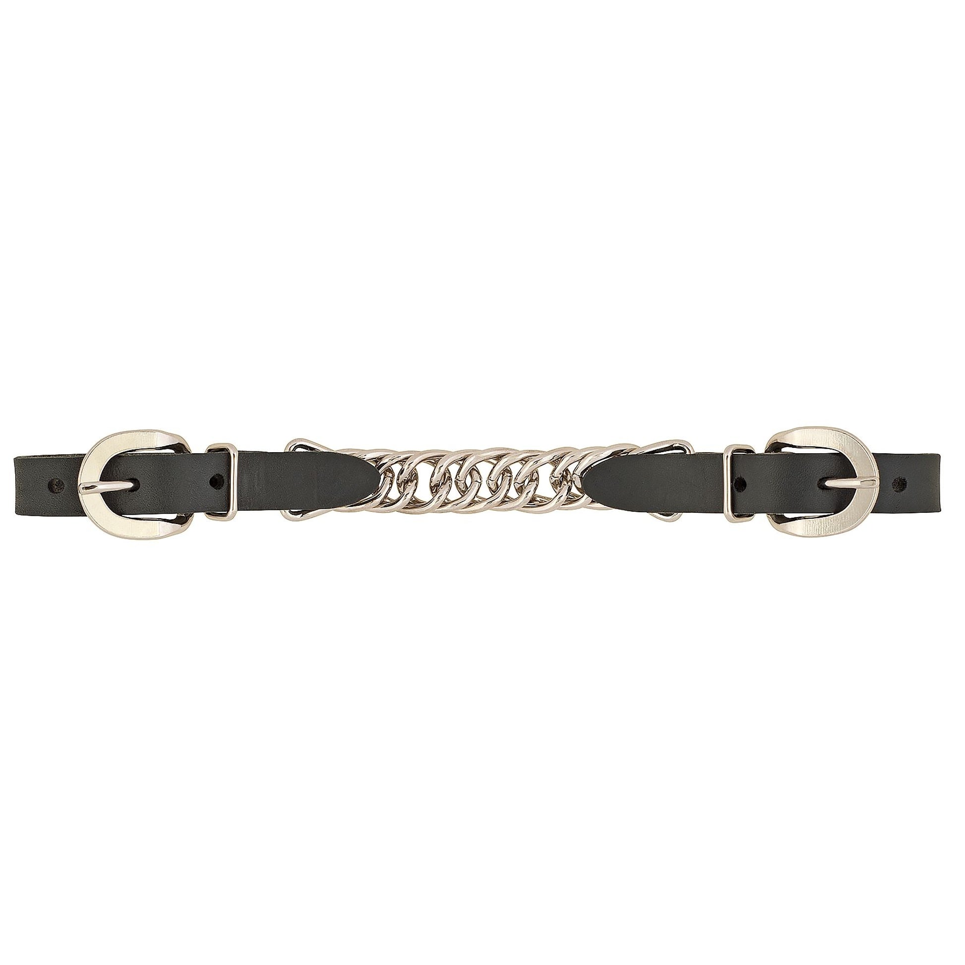 Weaver Flat Link Chain Curb Strap 4.5 Black