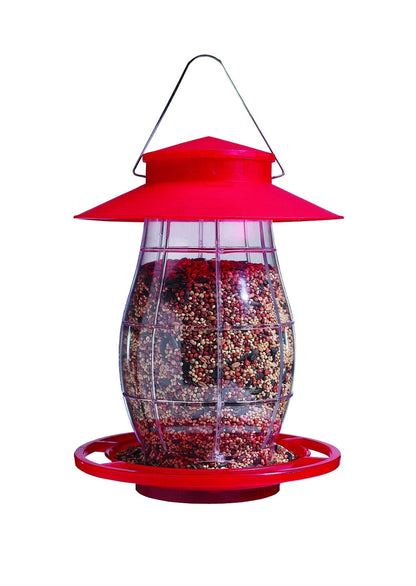 Heritage Farm Lantern Feeder Red