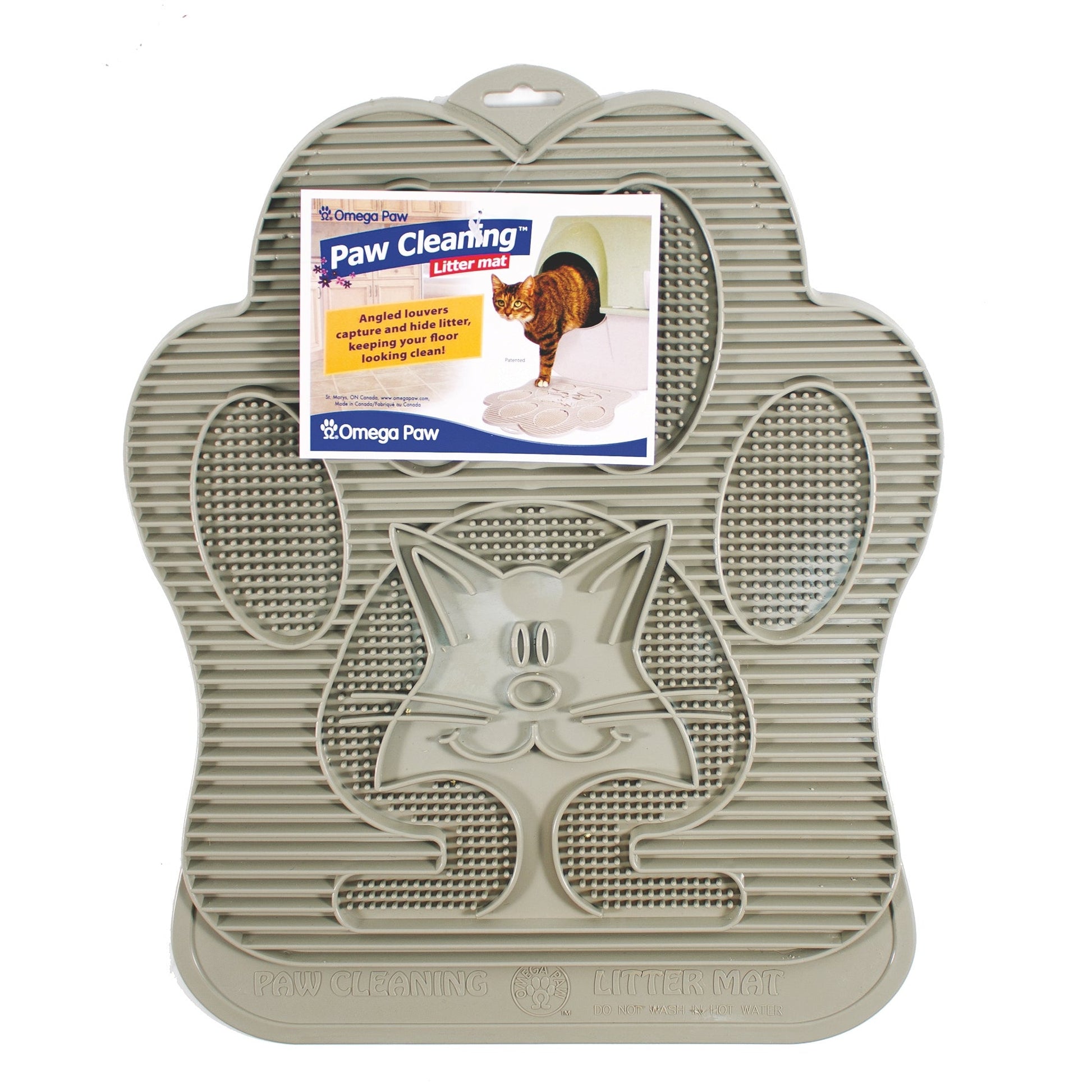 Omega Paw Cleaning Litter Mat Beige