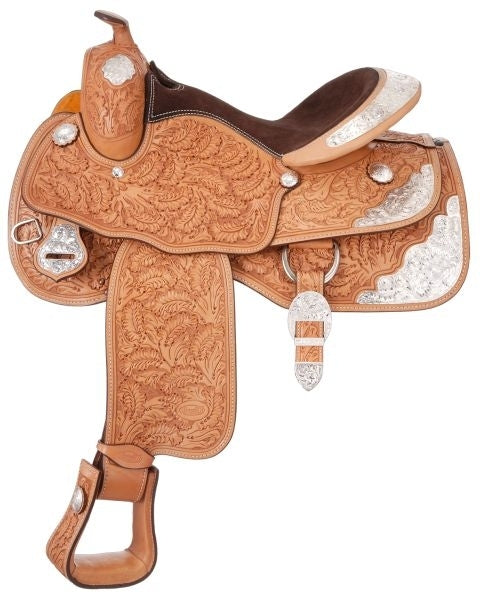 Silver Royal Premium Oak Silver Star Show Saddle