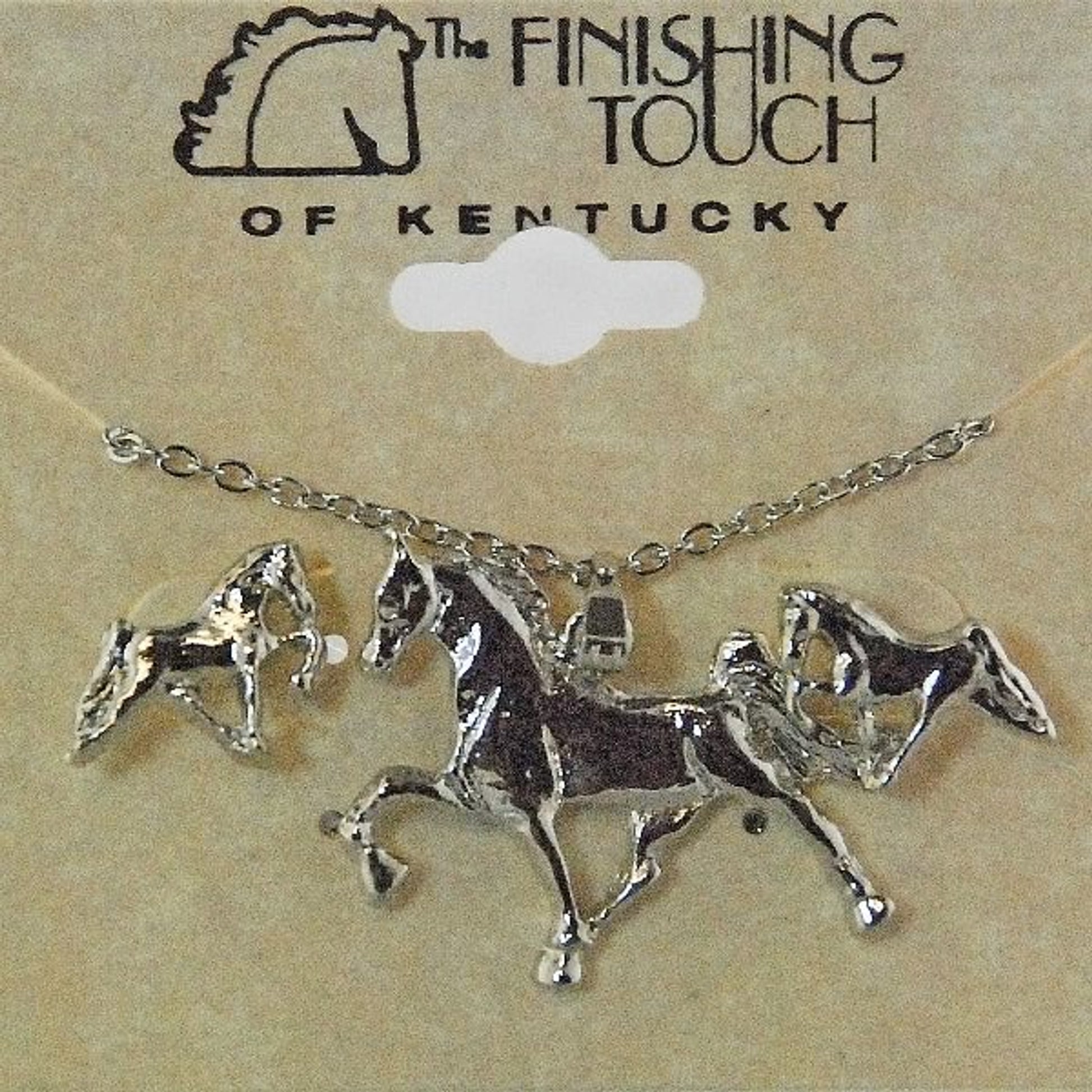 OPEN BOX Finishing Touch Walking Horse Gift Set - Silver Finish