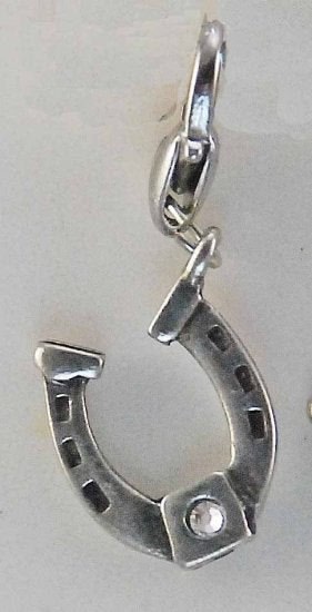 Barbary Horseshoe With Stone Charm Crystal