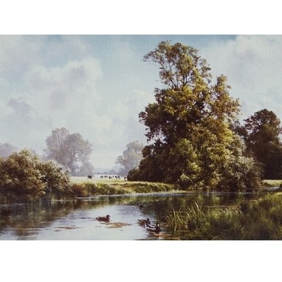 Late Summer on the River Blank Greeting Cards - 6 Pack