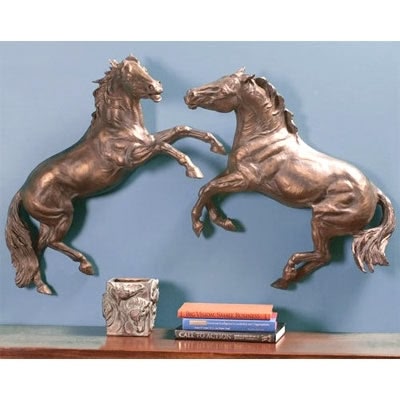 Horse Wall Sculptures - Set of 2