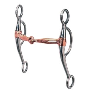 Weaver SS Copper Snaffle Double Rein Bit
