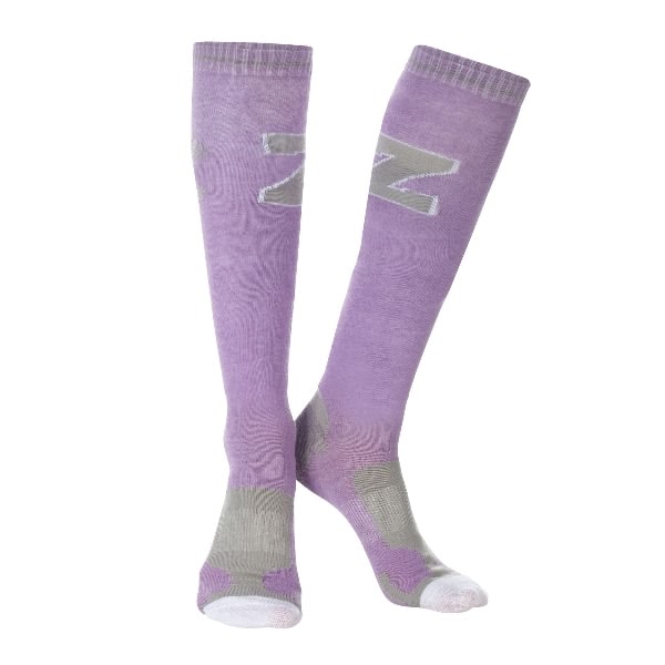 OPEN BOX - Horze Jayne Sporty Knee Socks - 6 - 7.5 - Ash Grey/Dark Slate Grey