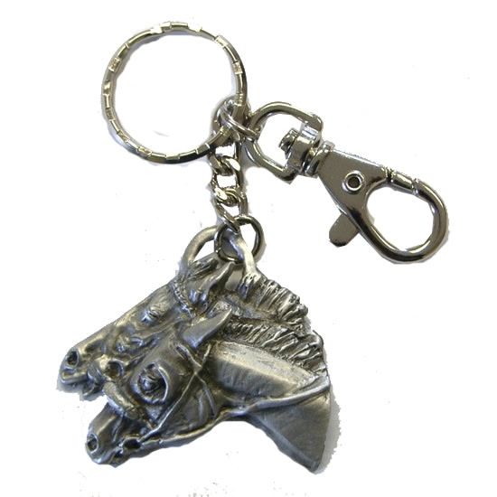 Race Horses Keychain