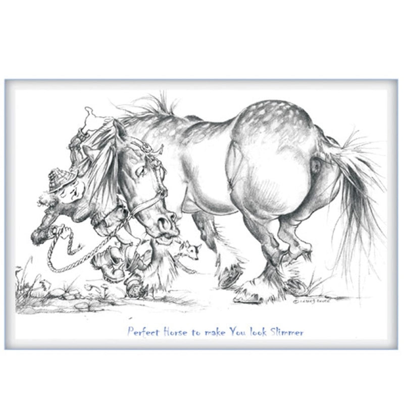 Perfect Horse To Make You Look Slimmer Greet Card