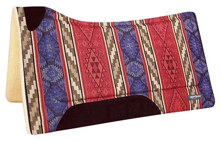 Reinsman Square Fleece Contoured Herculon Pad - Crow Rust Print