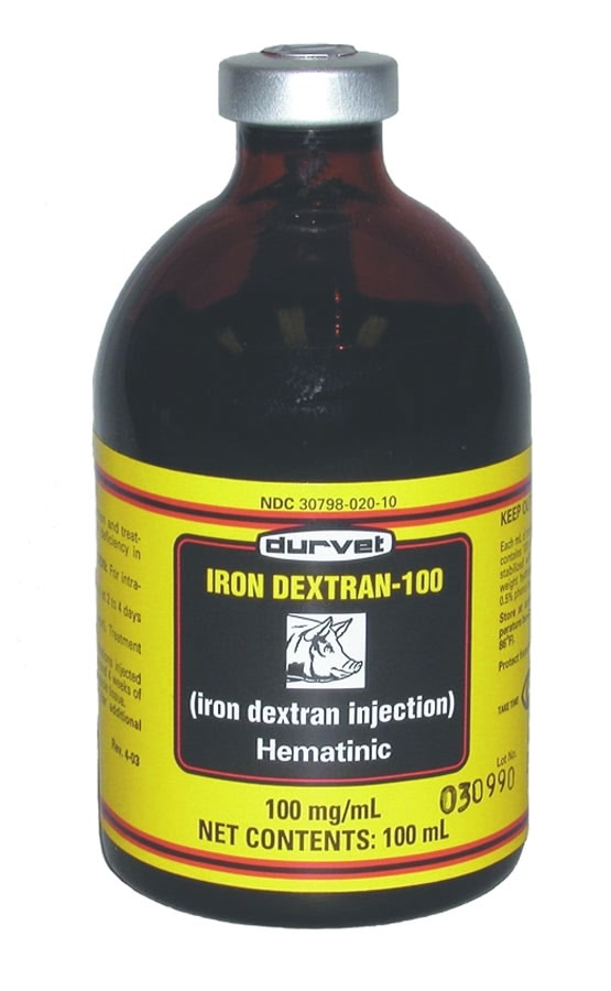 Iron Dextran Injection 100 cc Vial