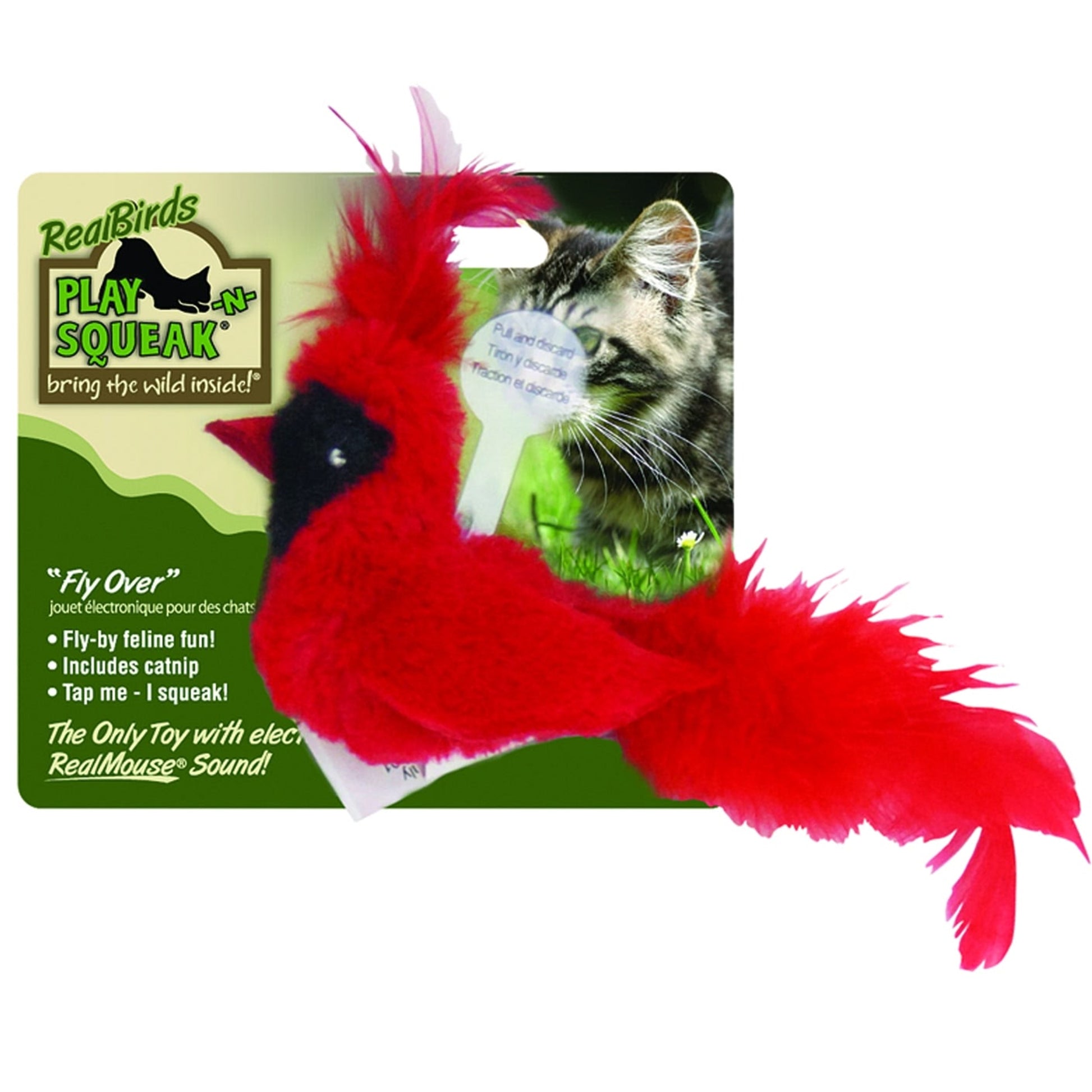Play N Squeak RealBirds Cat Toy