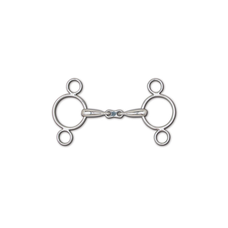 Toklat Hollow Mouth Frenchlink Snaffle 3Ring Gag 5