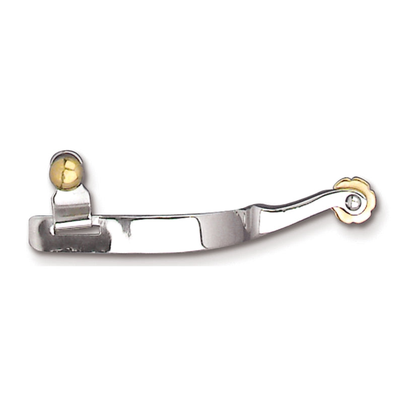 Toklat Mens Roping Stainless Steel Spur Brn