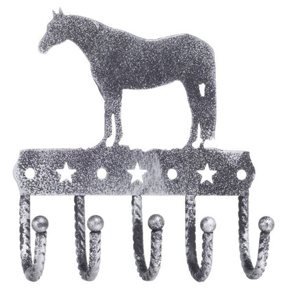 Tough1 Key Rack with Equine Motif Gold Quarterhorse