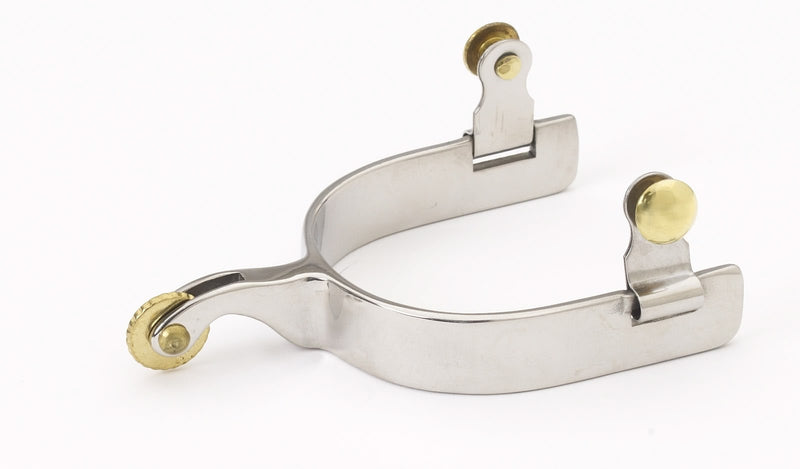 Turn-Two Equine Western D-Shank Round Spurs Brn