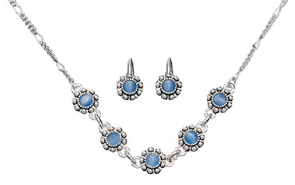 Montana Blue Flowers Jewelry Set