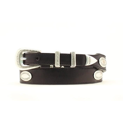 Nocona Top Hand Tapered with Conchos Belt 28 Black