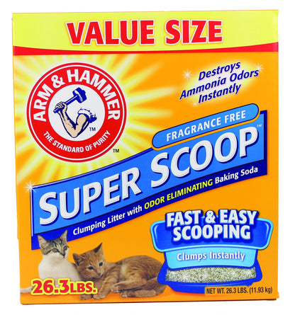 Arm and Hammer Super Scoop Unscent Litter 26.3lb