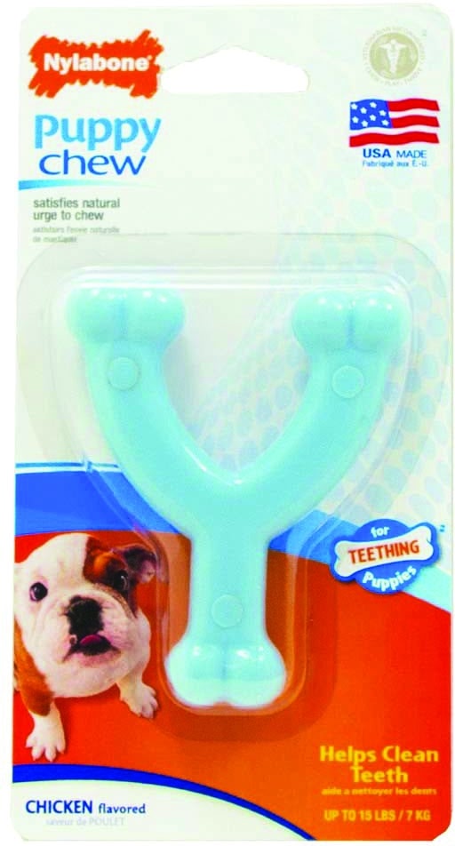 Nylabone Wishbone Puppy Chew Petite Size Blue