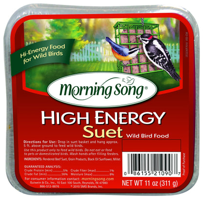 Morning Song High Energy Suet Wild Bird Food 11oz