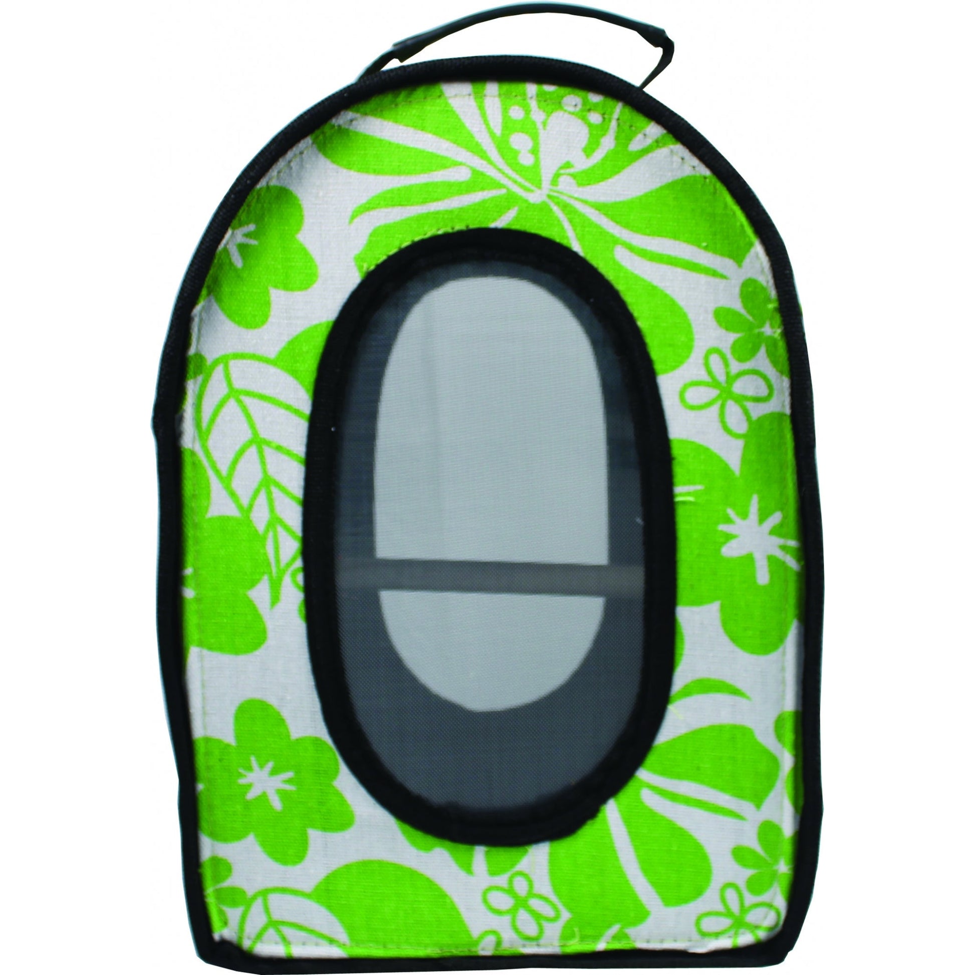 Happy Beaks Soft Sided Bird Travel Carrier SM Blk