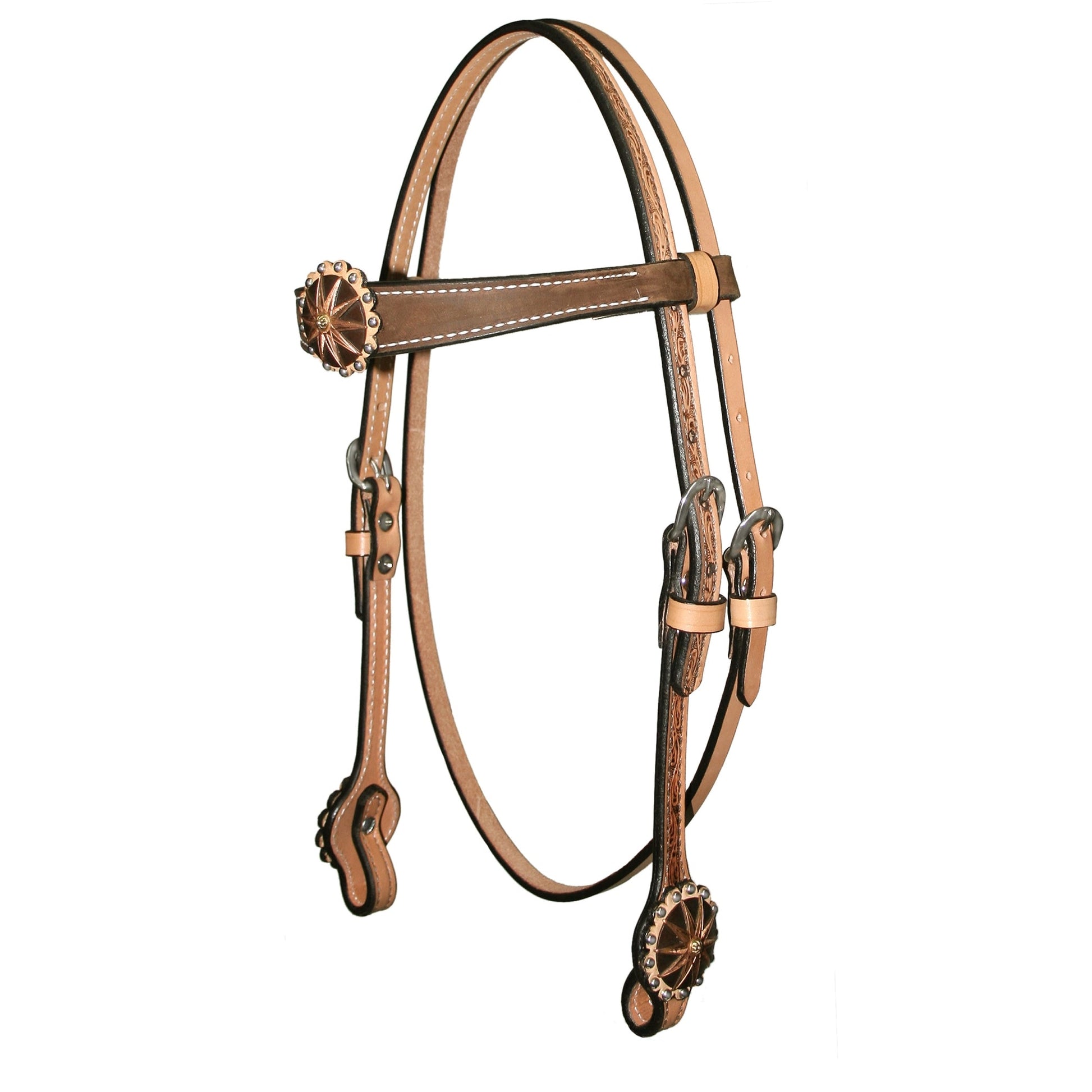 Circle Y Flare Apache & Spots Browband Headstall