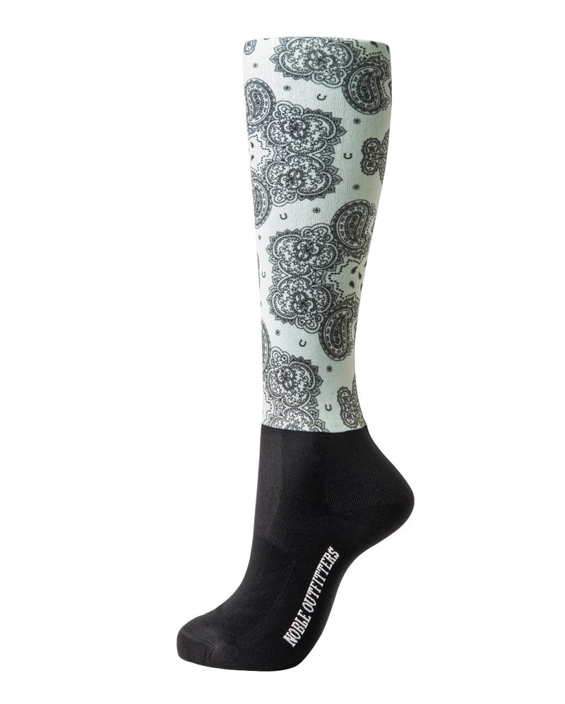 Noble Equestrian Ladies' Over The Calf Peddies - Ice Bandana
