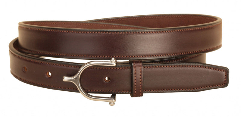 Tory English Spur Buckle Belt 24 Bk/Gry