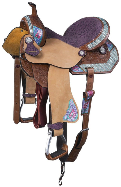 Silver Royal Macaelah Barrel Saddle